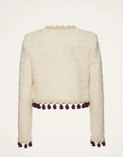 Bijoux Jacket EmbroideredCreamy in Jacquard