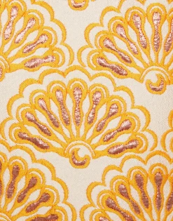 Bijoux JacketFans Gold in Jacquard  With Tassels