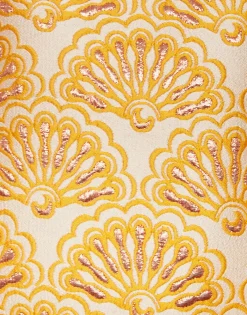 Bijoux JacketFans Gold in Jacquard  With Tassels