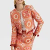Bijoux JacketSun Orange in Jacquard  With Tassels
