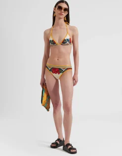 Bikini BottomTaormina Plac&eacute;e Ivory in Lycra