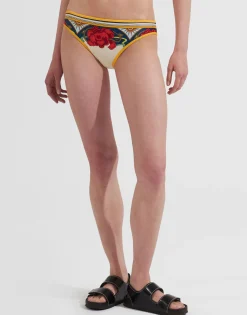 Bikini BottomTaormina Plac&eacute;e Ivory in Lycra