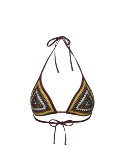 Bikini TopDoric Plac&eacute;e Black in Lycra