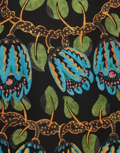 Boho BlouseEve Black in Crepe De Chine