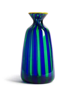 Bottiglia Vase (Smooth)Blu/Verde in Glass