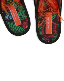 Boudoir SlipperNight Garden in Faille