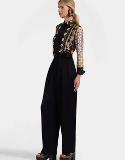 Boy ShirtDazed Placée Black in Silk Twill