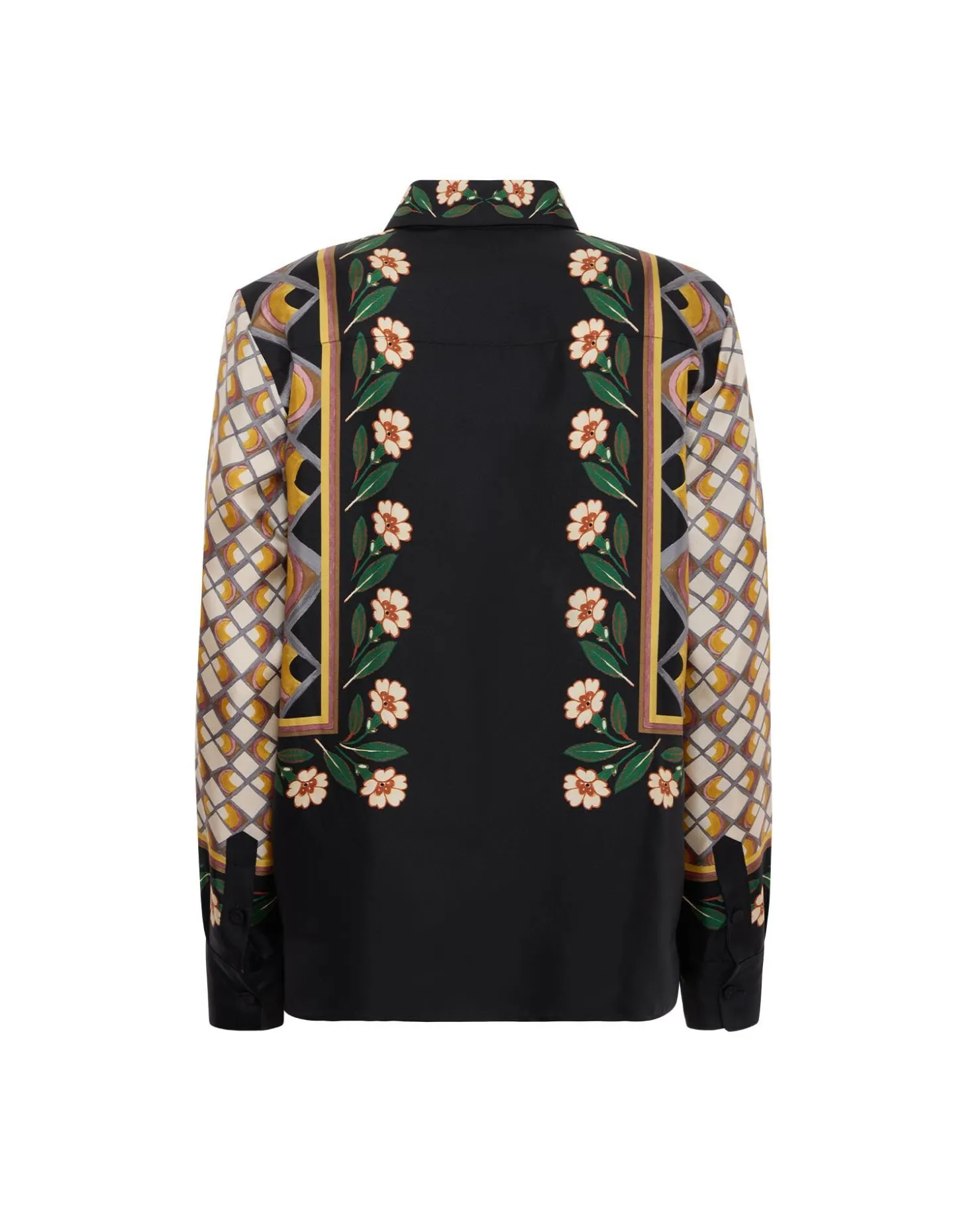 Boy ShirtDazed Placée Black in Silk Twill