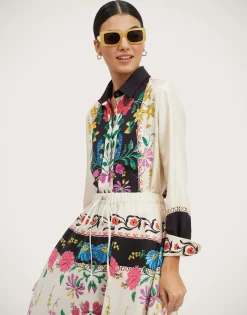 Boy ShirtPlaza Plac&eacute;e Ivory in Silk Twill