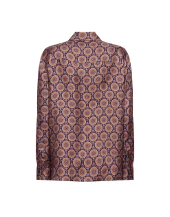 Boy ShirtSovereign Mini Purple in Silk Twill