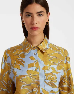 Boy ShirtTangle Light Blue in Silk Twill