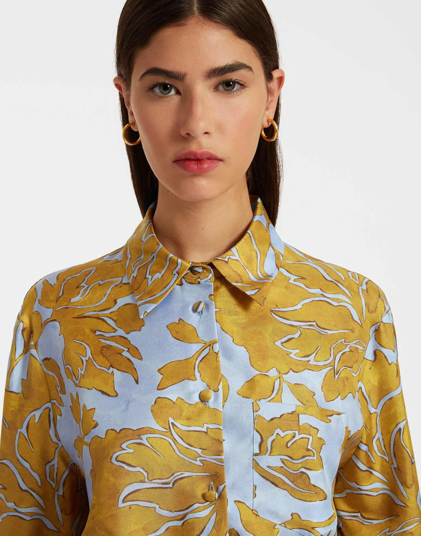 Boy ShirtTangle Light Blue in Silk Twill