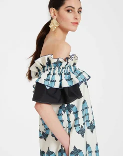 Breakfast DressScirocco Placée Ivory in Summer Poplin