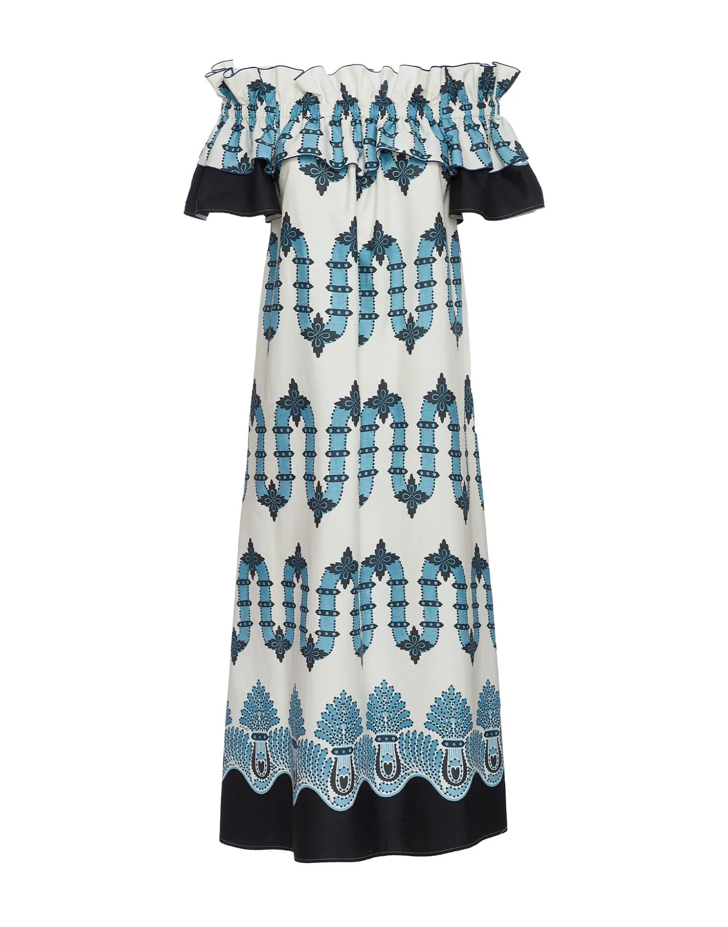 Breakfast DressScirocco Placée Ivory in Summer Poplin