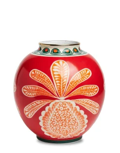 Bubble VaseBig Pineapple Bordeaux in Porcelain