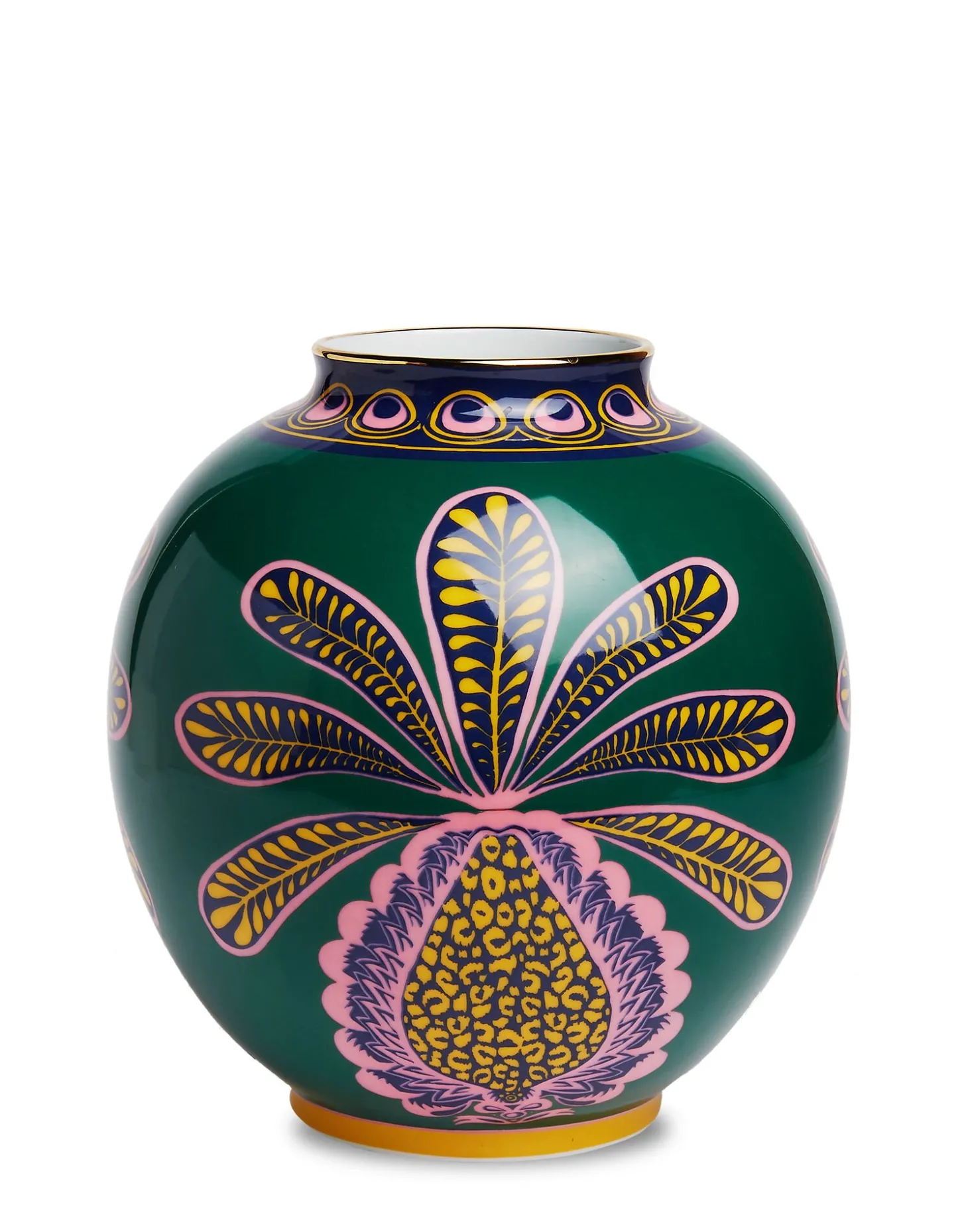 Bubble VaseBig Pineapple Verde in Porcelain