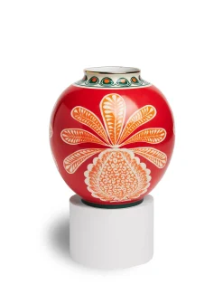 Bubble VaseBig Pineapple Bordeaux in Porcelain