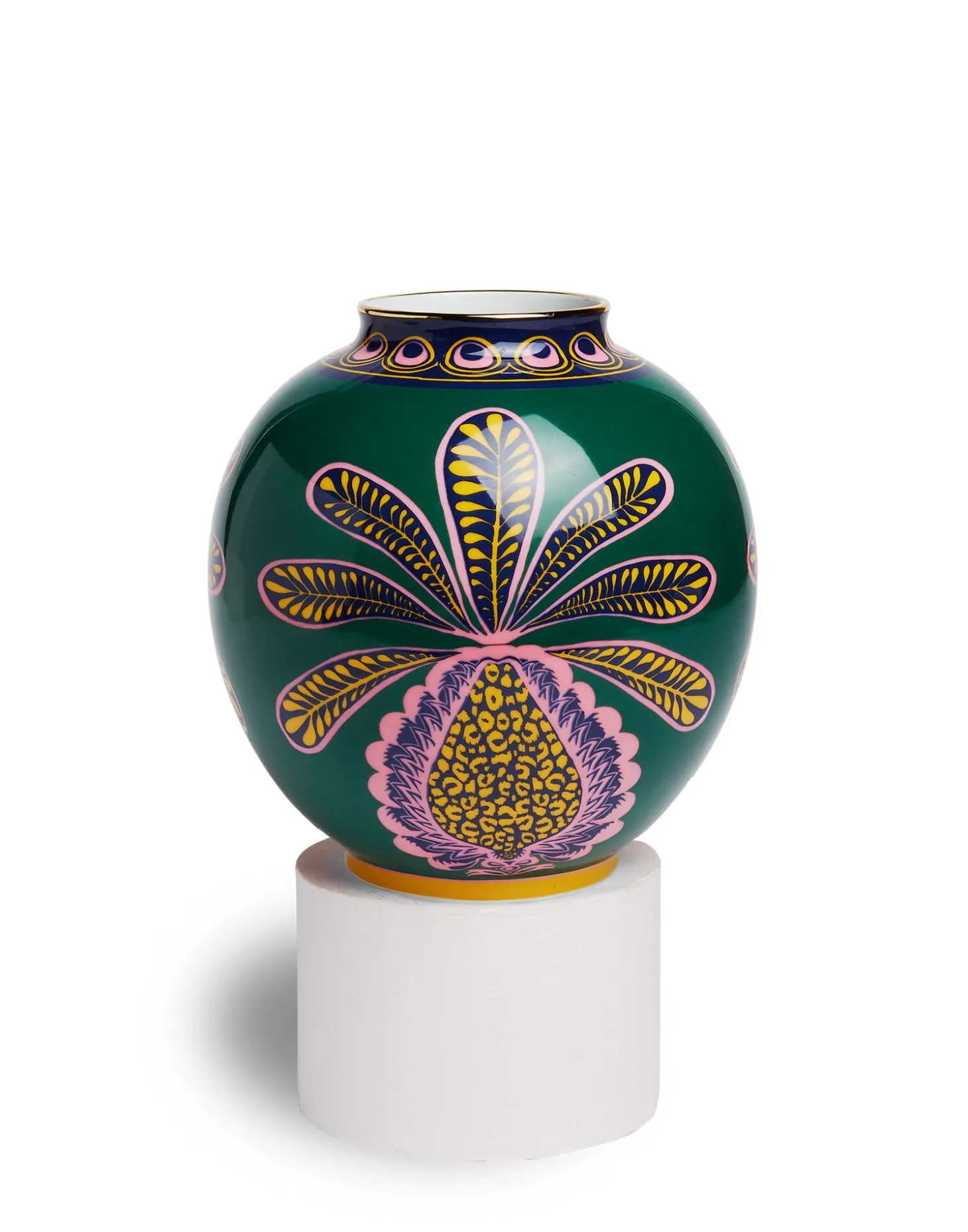 Bubble VaseBig Pineapple Verde in Porcelain