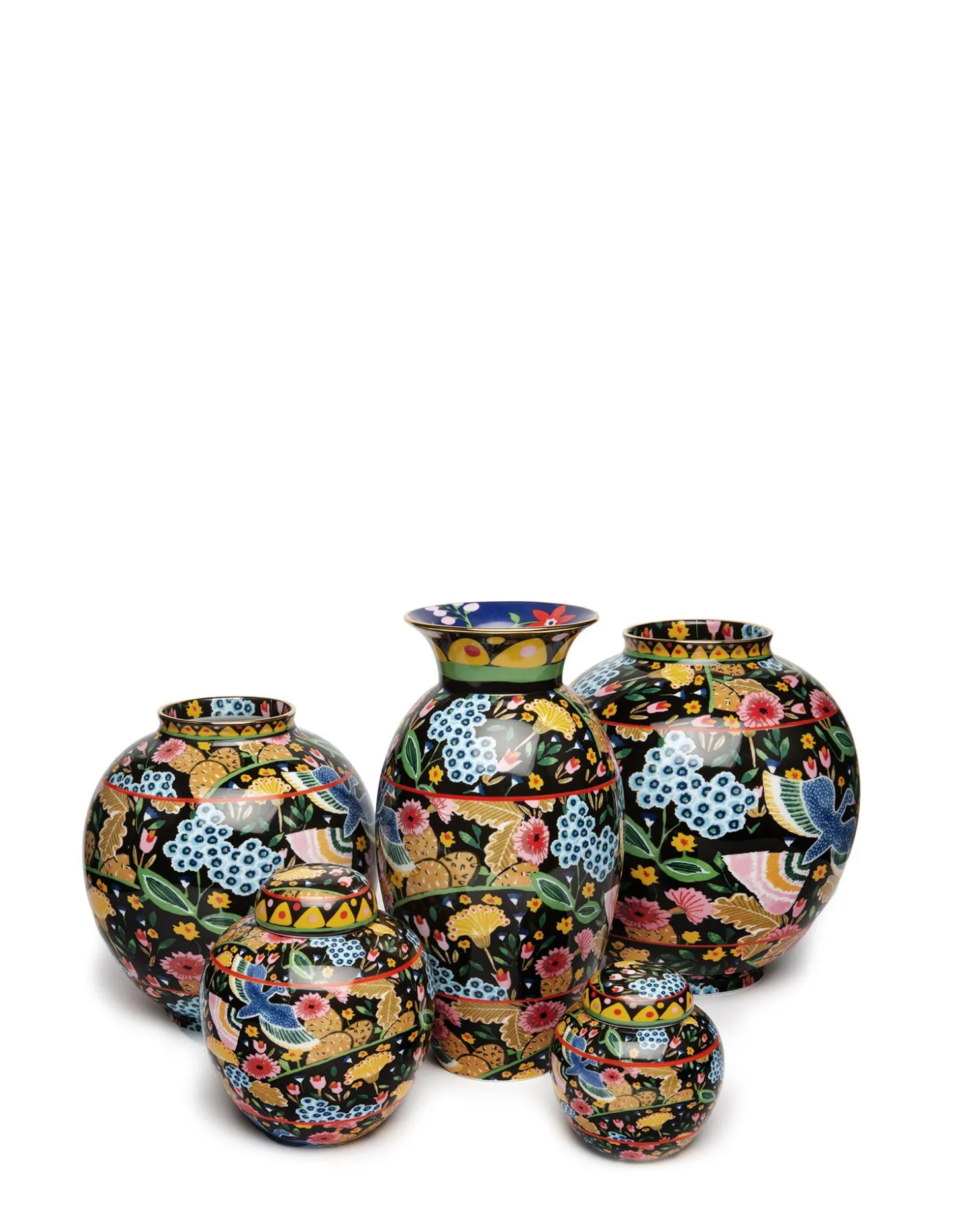 Bubble VaseColombo Nero in Porcelain