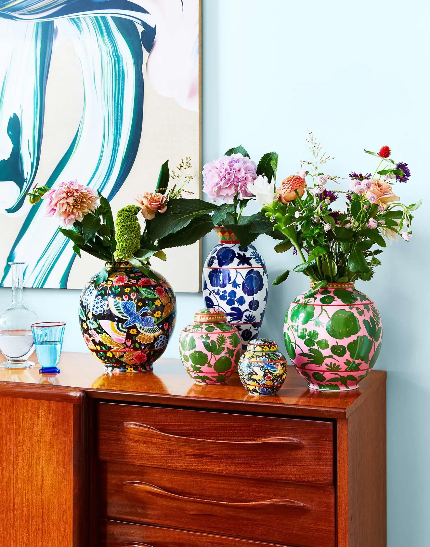 Bubble VaseColombo Nero in Porcelain