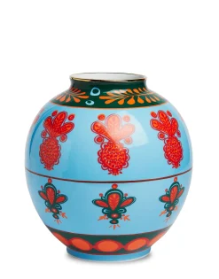 Bubble VasePineapple Azzurro in Porcelain