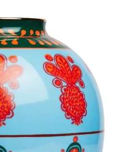 Bubble VasePineapple Azzurro in Porcelain