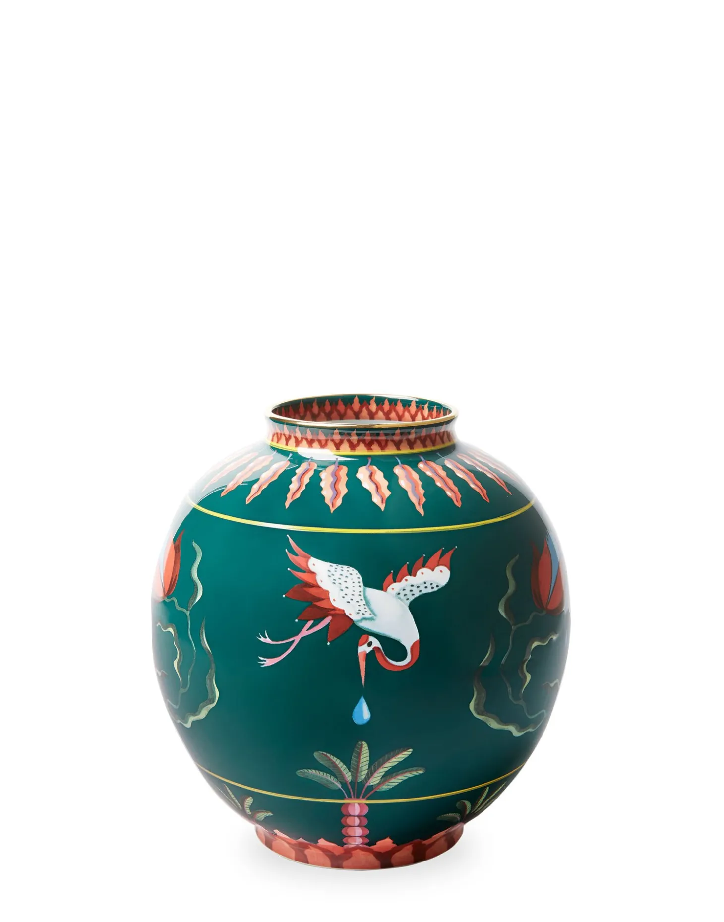 Bubble VaseSpirit Stork in Porcelain