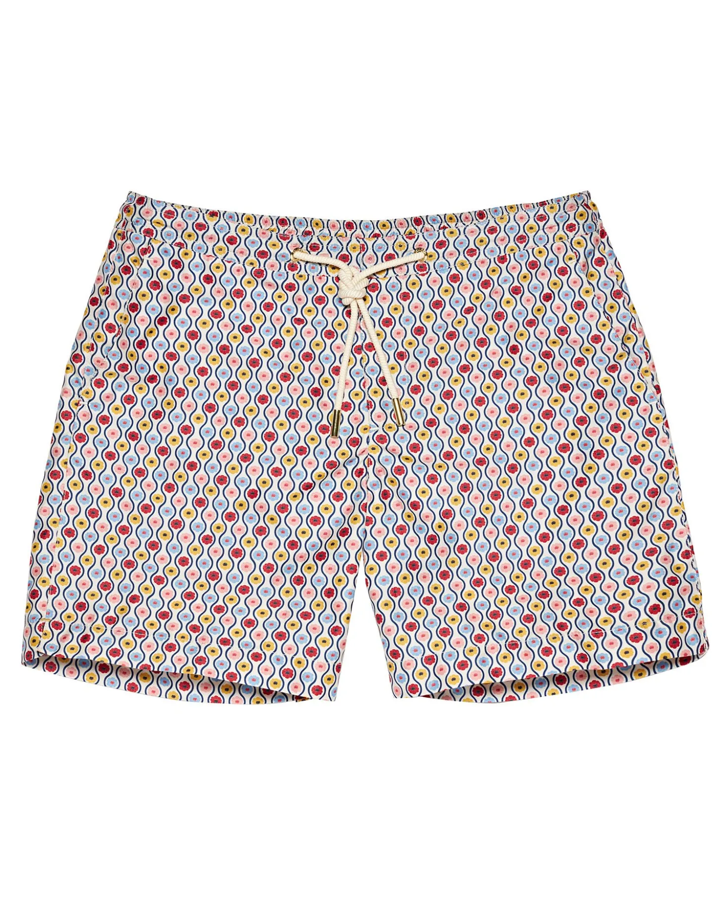 Bulldog Drawcord Swim ShortsWhitsun White Sand in Recycled Polyester