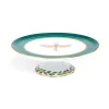 Cake StandLibellula Green in Porcelain