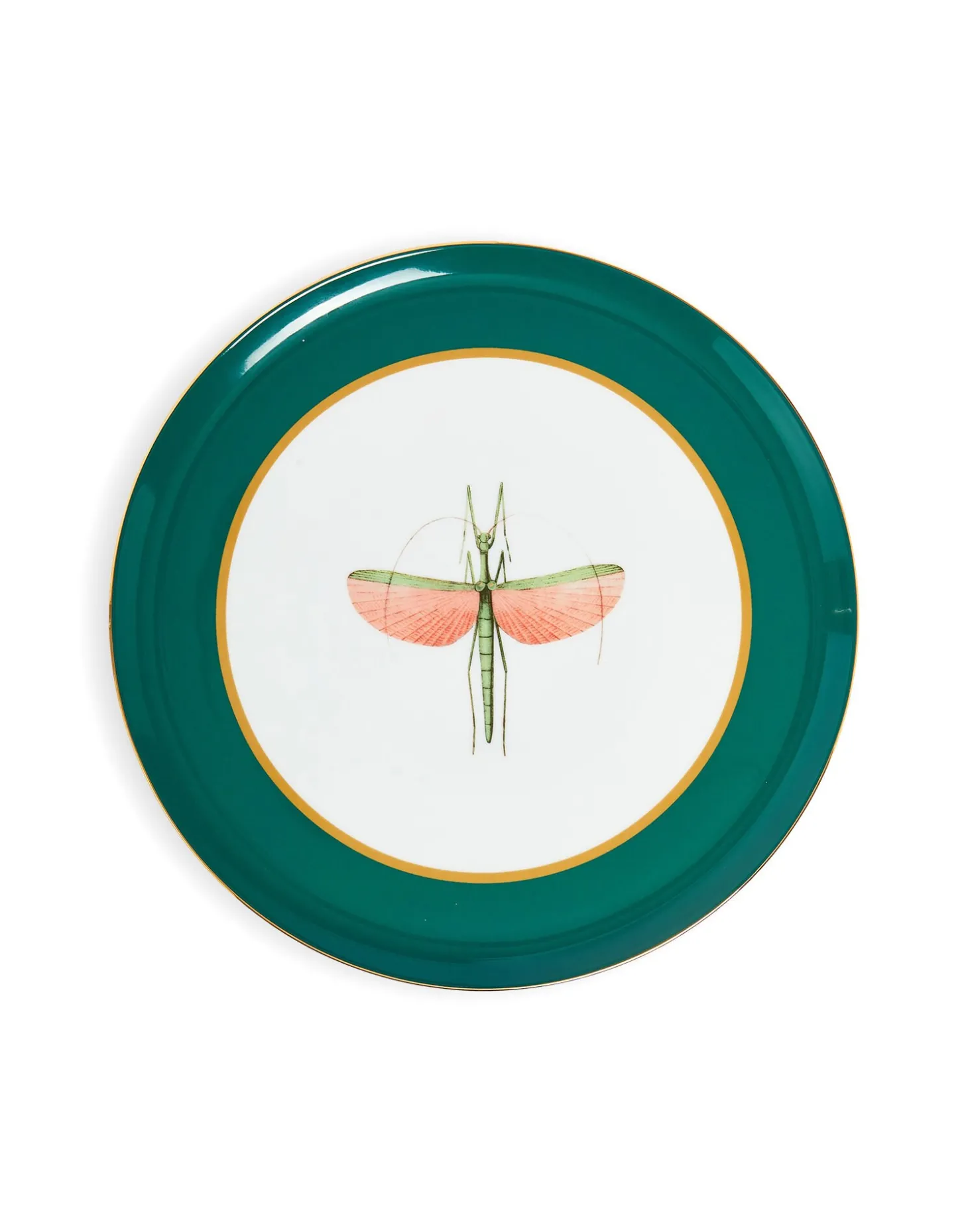 Cake StandLibellula Green in Porcelain