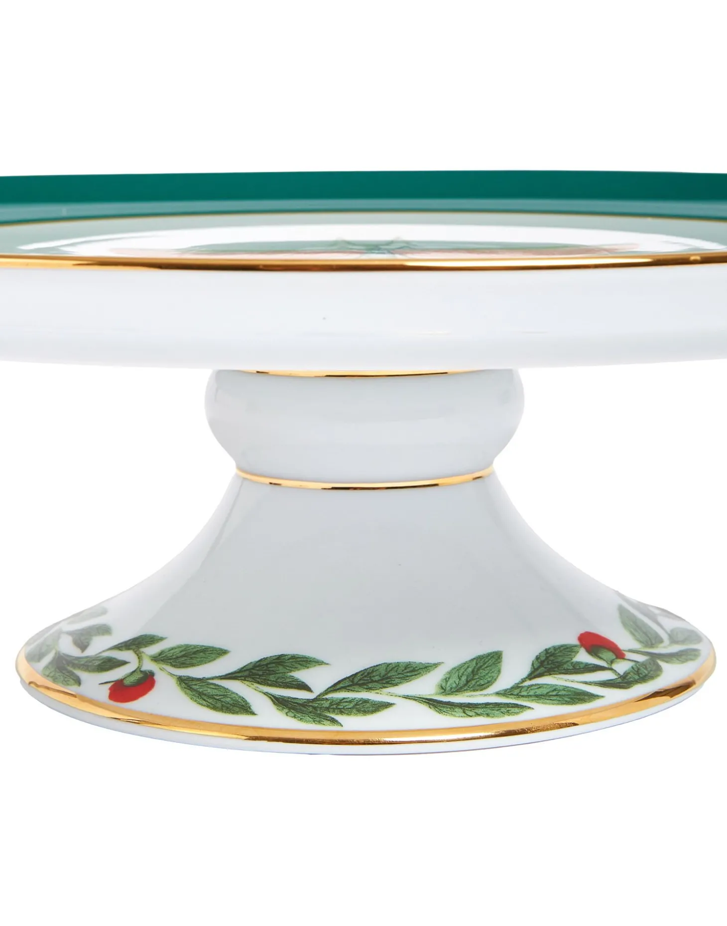 Cake StandLibellula Green in Porcelain