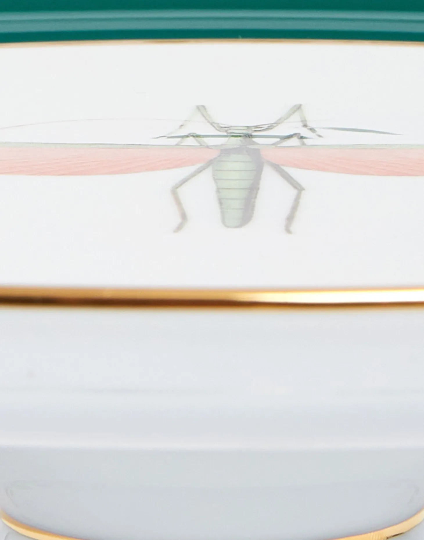 Cake StandLibellula Green in Porcelain