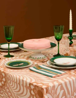 Cake StandLibellula Green in Porcelain