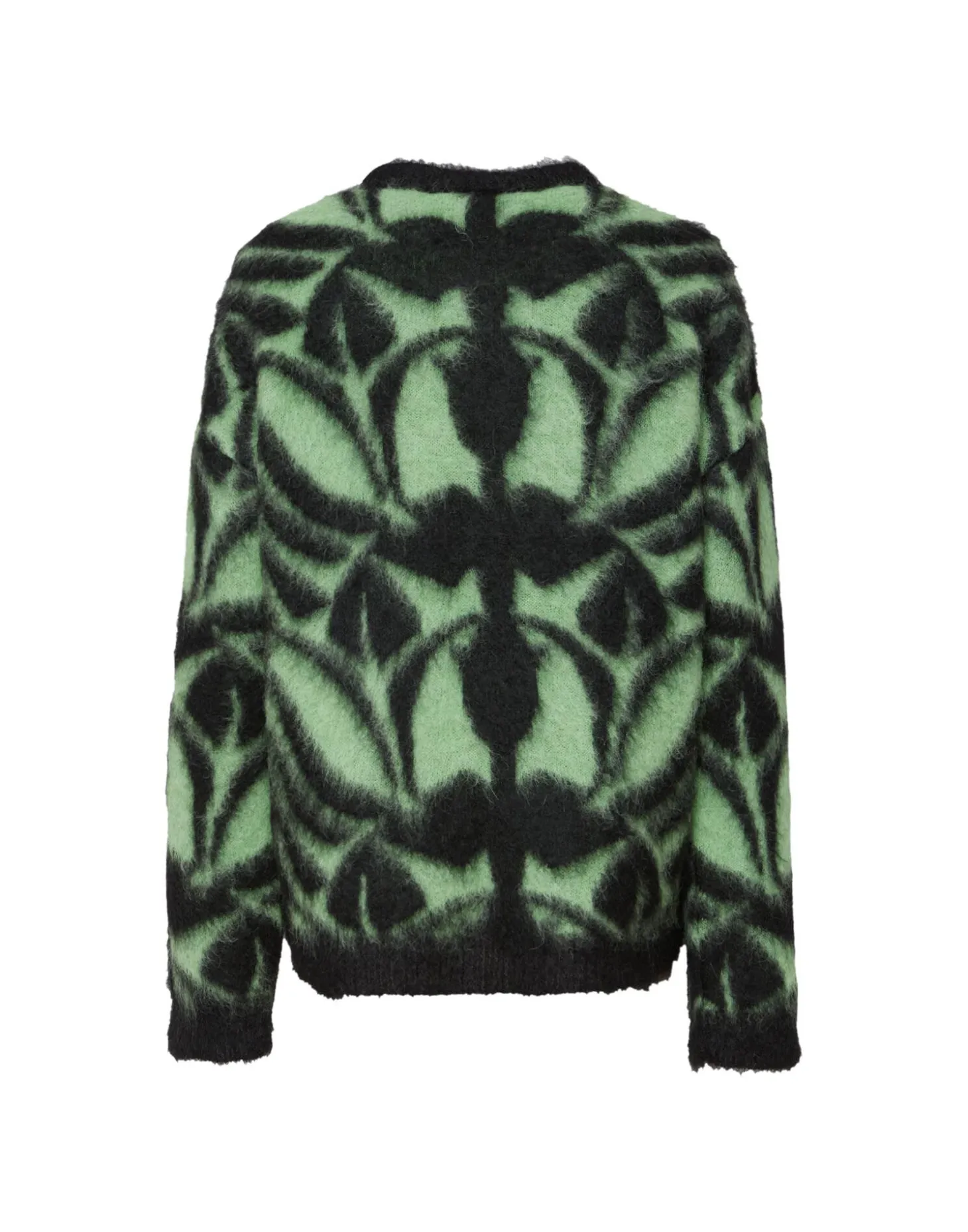 Camden JumperGreen & Black in Brushed Wool