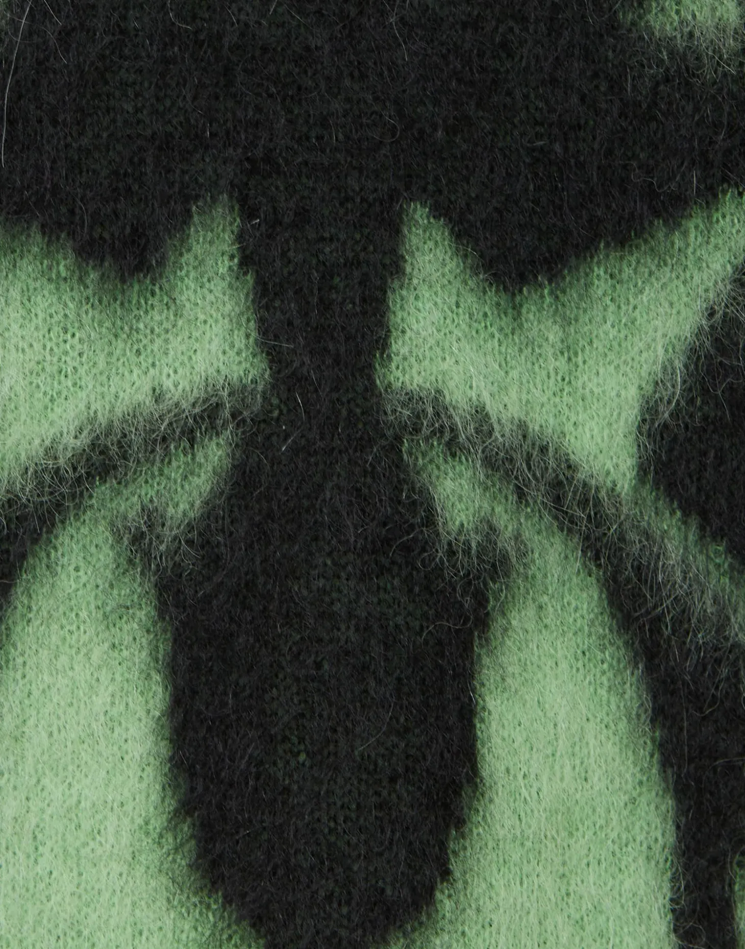 Camden JumperGreen & Black in Brushed Wool