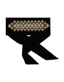 Caterina BeltSolid Black in Velvet