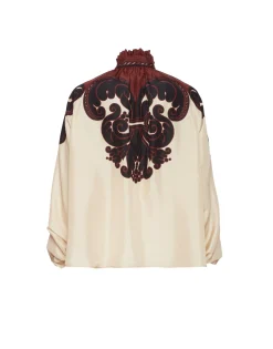 Cerere BlouseCorsini Plac&eacute;e Cream in Silk Voile