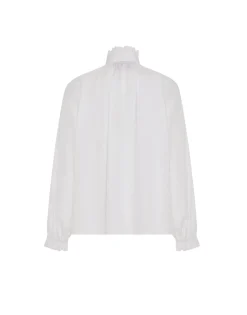 Cerere BlouseSolid White in Tailor Poplin