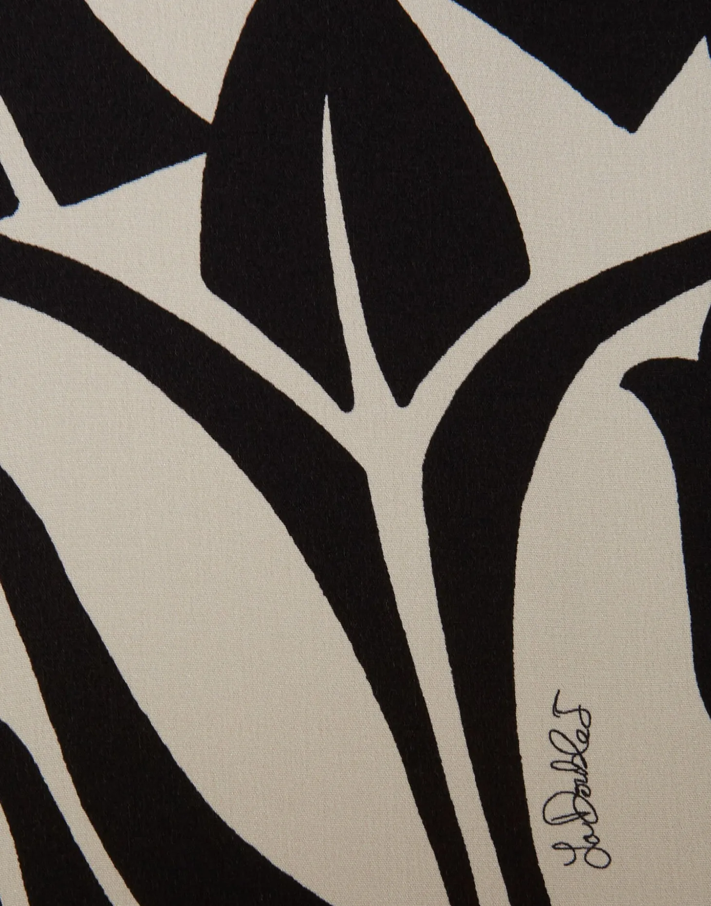 Cerere Shirt DressPapyrus Black & White in Crepe De Chine Silk