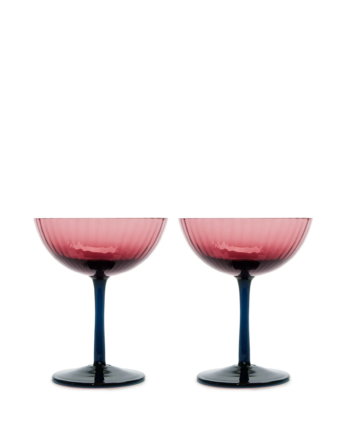 Champagne Coupe Set of 4Mixed in Glass