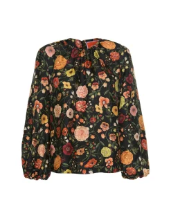 Charming TopBotticelli Black in Silk Twill