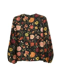 Charming TopBotticelli Black in Silk Twill