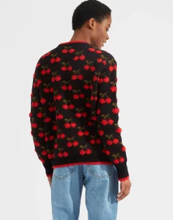 Cherry SweaterBlack / Red in Wool