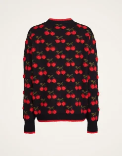 Cherry SweaterBlack / Red in Wool