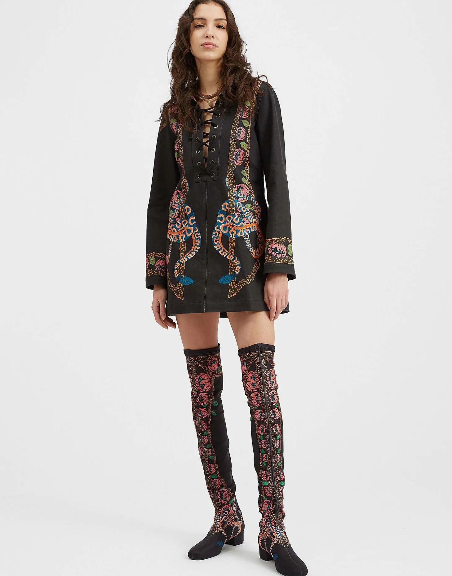 Chiara DressEve Black in Denim