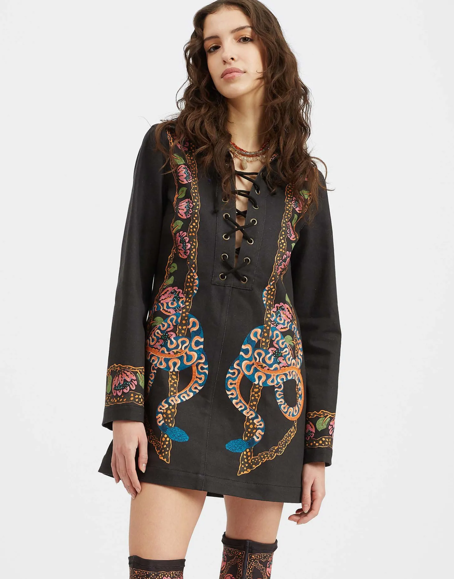 Chiara DressEve Black in Denim