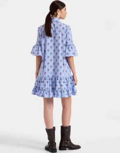 Choux DressGryphos Light Blue in Cotton Poplin