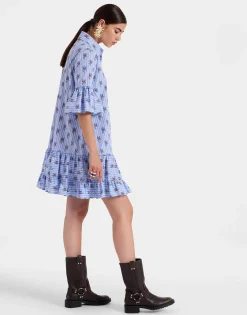 Choux DressGryphos Light Blue in Cotton Poplin