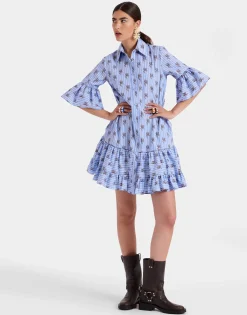 Choux DressGryphos Light Blue in Cotton Poplin