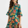 Choux DressHottie Emerald in Summer Poplin